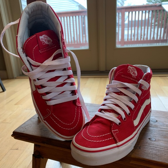 Vans Red High-Top Sneakers Universal - Picture 1 of 5
